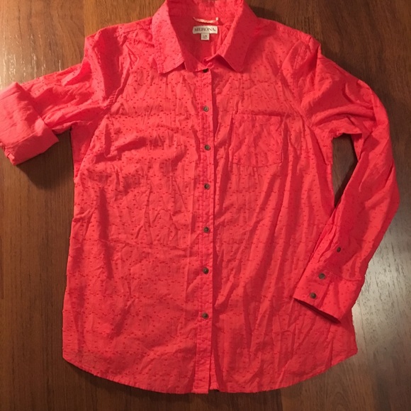🐞 Lightweight Cotton Button Down Shirt by Merona - Picture 1 of 5